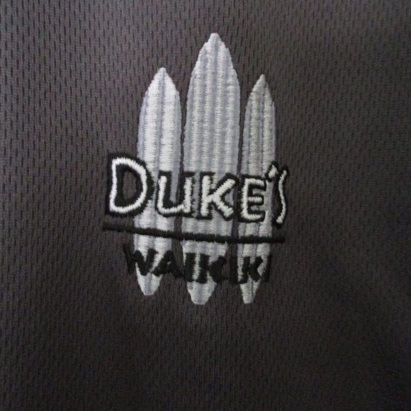 Edwards Mens S/S Duke's Waikiki Gray Golf Polo Shirt NWOT - Size Medium - Picture 1 of 3